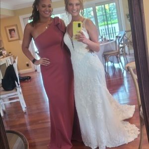 Azazie Bridesmaids dress dress dusty rose